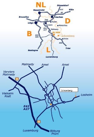 Lageplan des Ferienhauses